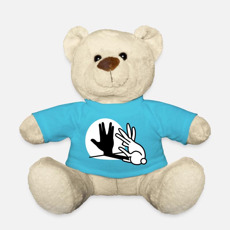 Kaninche Schatten Hand Vulkanischer Gruß trekkie - Teddy - Atollblau
