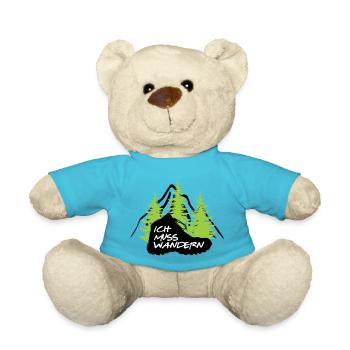 ICH MUSS WANDERN - Teddy - Atollblau - Vorne