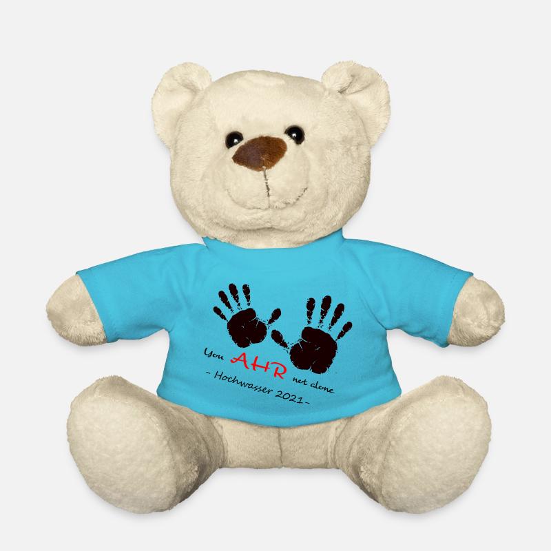We AHR together | Ahrtal Hochwasser SolidAHRität - Teddy - Atollblau
