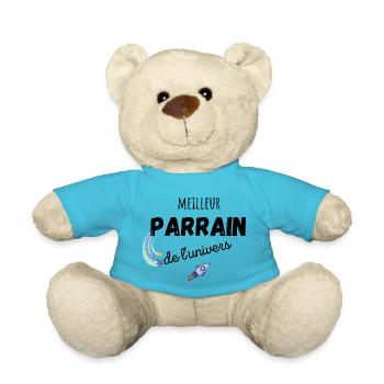 meilleur parrain de l'univers cadeau parrain - Nounours - bleu outremer - Devant