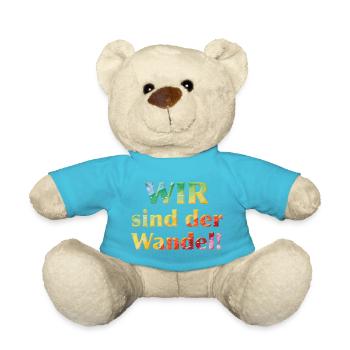 Wir sind der Wandel - Sonja Ariel von Staden - Teddy - Atollblau - Vorne
