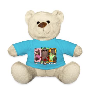 Tazz Talks | Too Cool For Summer - Teddy Bear - atoll blue - Front