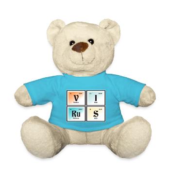 Virus | Periodic Table of Elements - Teddy Bear - atoll blue - Front