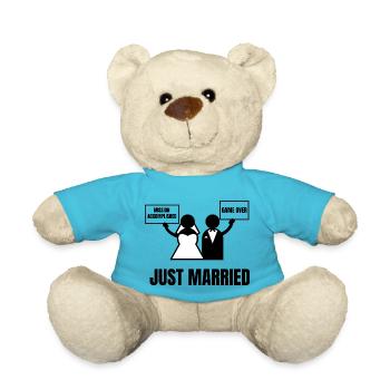 JUST MARRIED - Nounours - bleu outremer - Devant