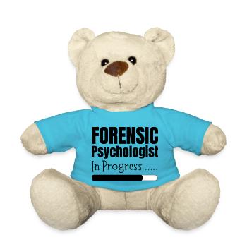 Forensic Psychologist In Progress - Teddy Bear - atoll blue - Front