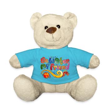 Tribute to Bruce Lee - Teddy Bear - atoll blue - Front