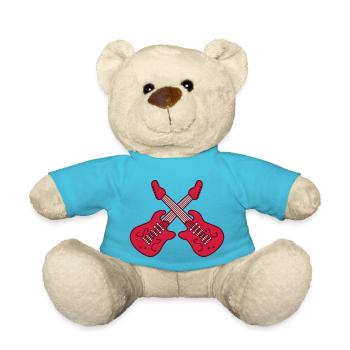 2 E Gitarren Cool - Teddy - Atollblau - Vorne