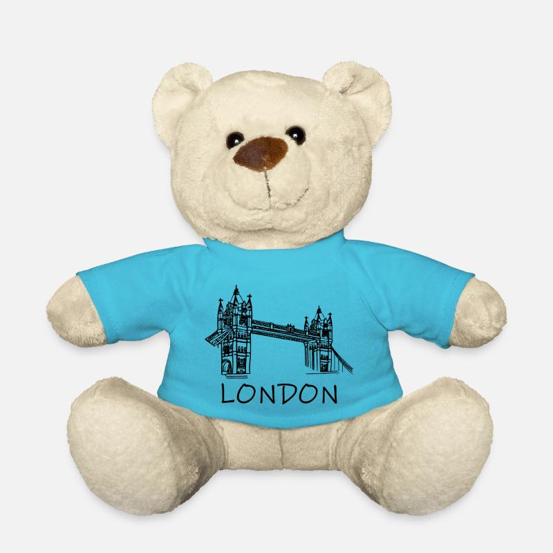 Londres - Nounours - bleu outremer