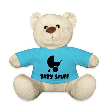 Grossesse Baby shower Babyshower Boy Girl - Nounours - bleu outremer - Devant