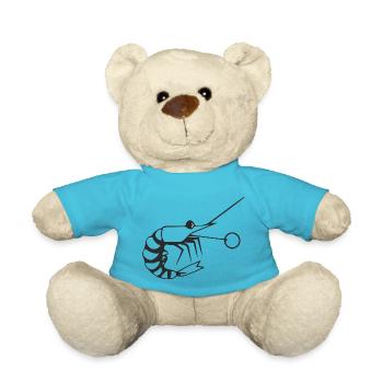 Madame the Shrimp - Teddy Bear - atoll blue - Front