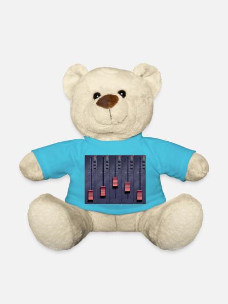 Musique, musique, notes de musique - Nounours - bleu outremer