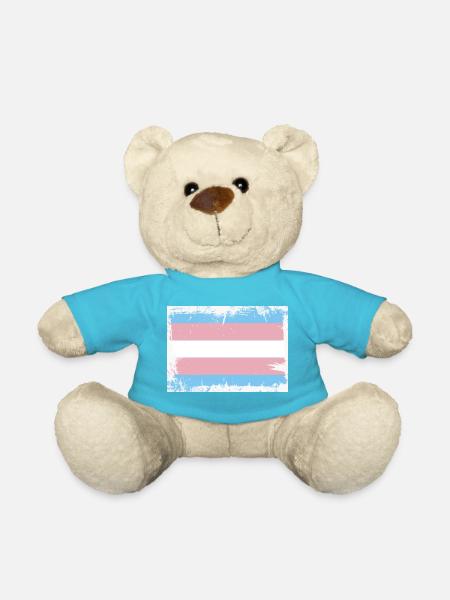 Trans Pride Flag - Teddy - Atollblau