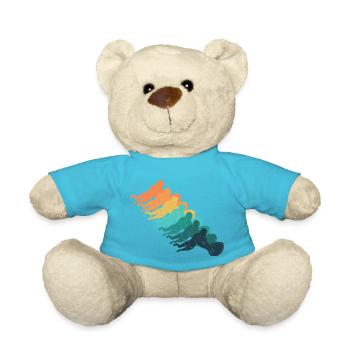 Retro rugby - Teddy Bear - atoll blue - Front