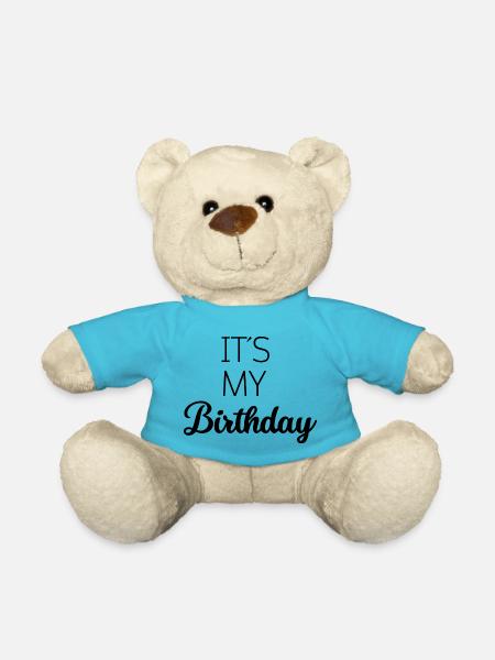 c’est mon anniversaire anniversaire Desgin - Nounours - bleu outremer
