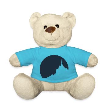 Mont Saint Michel Blue Sunset - Teddy Bear - atoll blue - Front