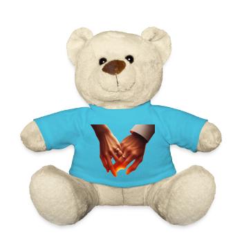 Händchen halten - Teddy - Atollblau - Vorne