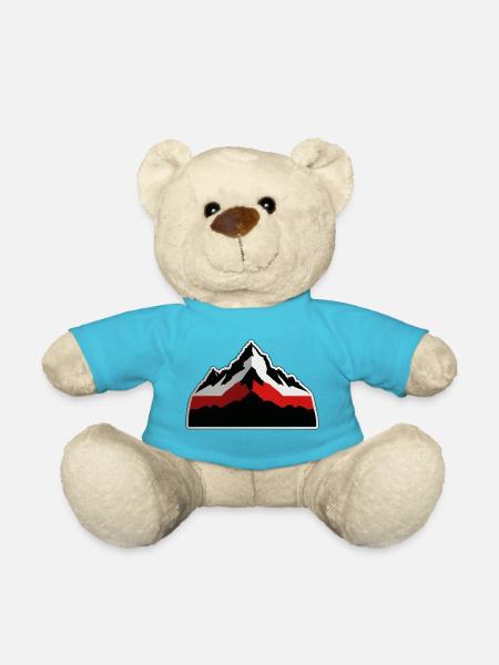 Montagnes suisses - Nounours - bleu outremer