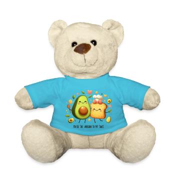 Funny Avocado Toast - Teddy Bear - atoll blue - Front