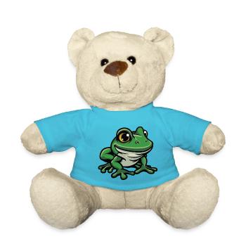 frog - Teddy Bear - atoll blue - Front