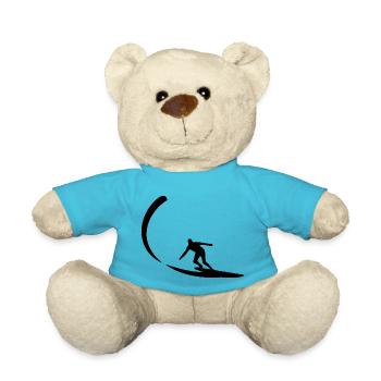 Surf Planche de surf Surfeur Sports nautiques - Nounours - bleu outremer - Devant