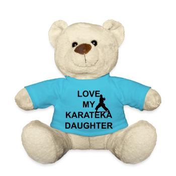 LIEBE MEINE KARATEKA-TOCHTER - Teddy - Atollblau - Vorne