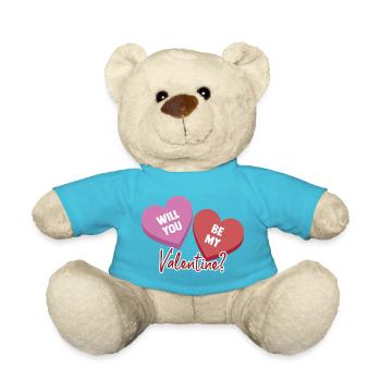 Will_You_Be_My_Valentine? - Teddy - Atollblau - Vorne