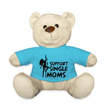 zur Unterstützung alleinerziehender Mütter - Teddy - Atollblau - Vorne