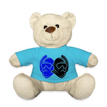 Diver icon - Teddy Bear - atoll blue - Front