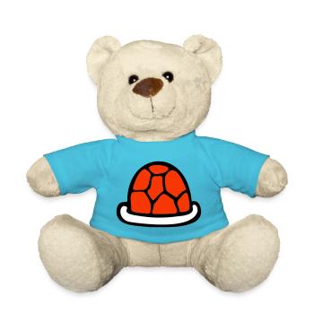 Turtle shell without turtle cute shell - Teddy Bear - atoll blue - Front