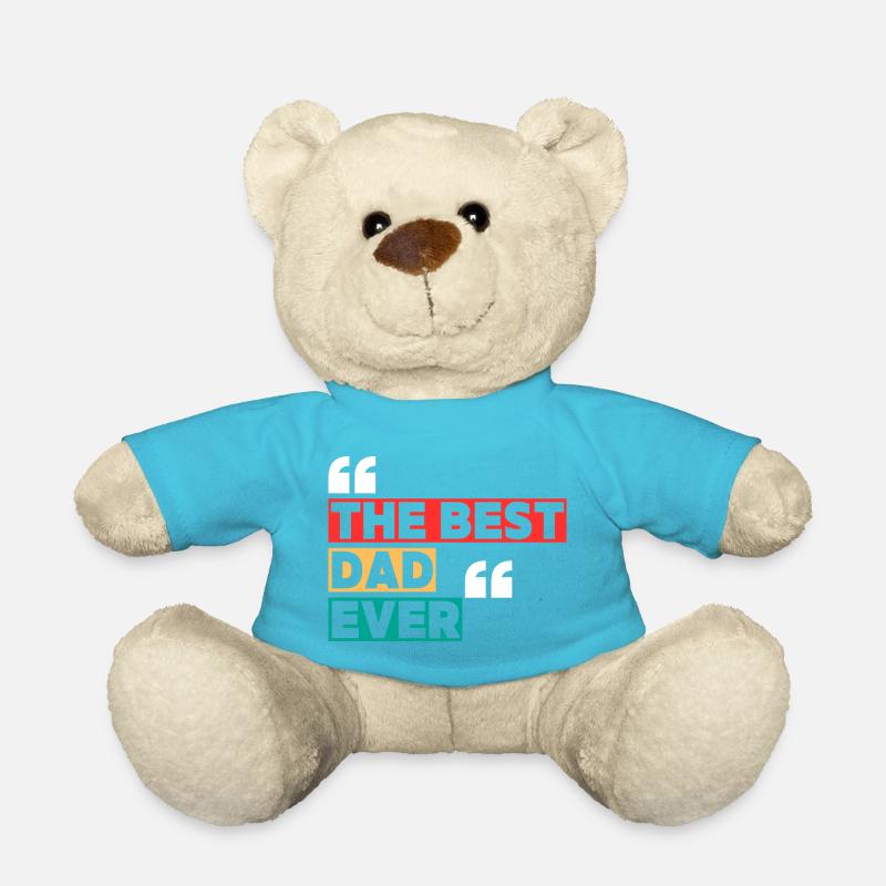 The Best Dad - Teddy Bear - atoll blue