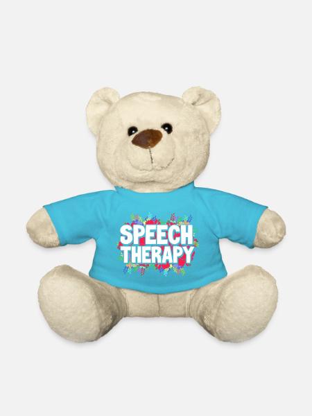 Logopäde Logopädin Logopädie - Teddy - Atollblau