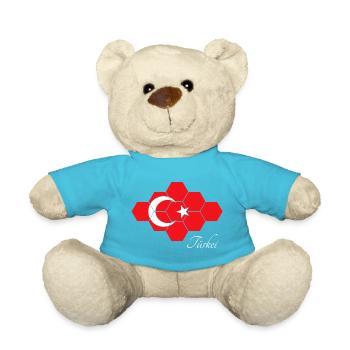 Türkei Hexagon Flag Kunst - Teddy - Atollblau - Vorne