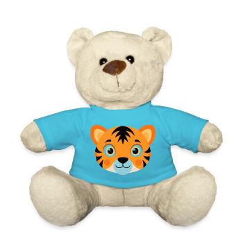 Baby-Tigerkopf - Teddy - Atollblau - Vorne