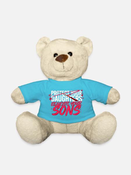 Beschütze deine Töchter, erziehe deine Söhne - Teddy - Atollblau