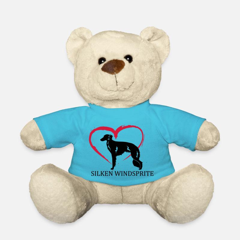 Silken Windsprite Herz - Teddy - Atollblau