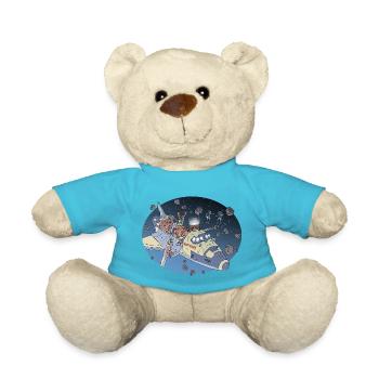 Space Adventure - Teddy Bear - atoll blue - Front