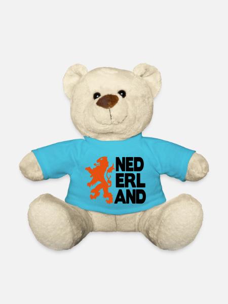 nederland leeuw oranje 2c - Nounours - bleu outremer