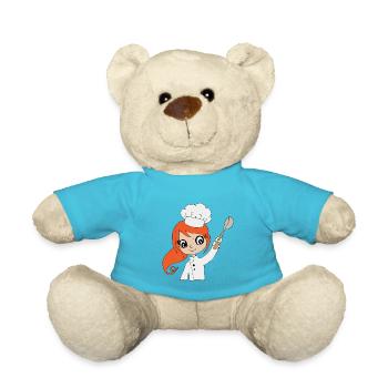 Children chef cook - Teddy Bear - atoll blue - Front