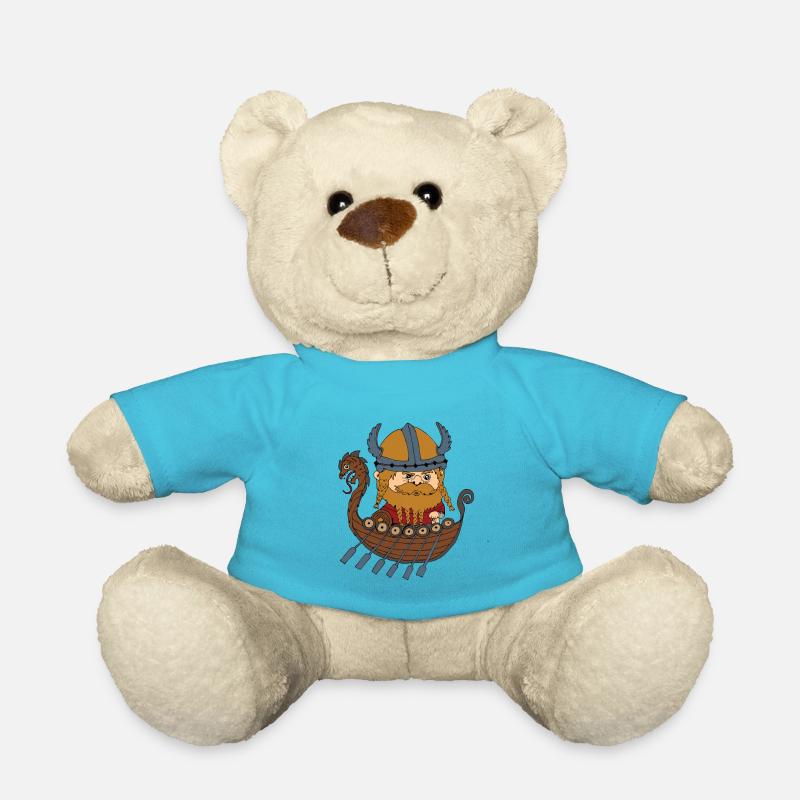 Wikinger Vikings Schiff - Teddy - Atollblau