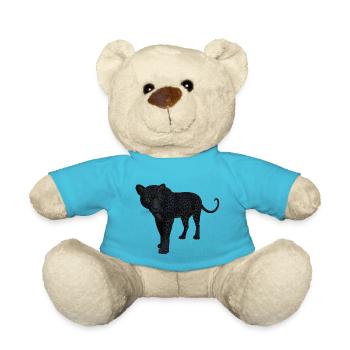 Black Panther T-Shirt - Teddy Bear - atoll blue - Front