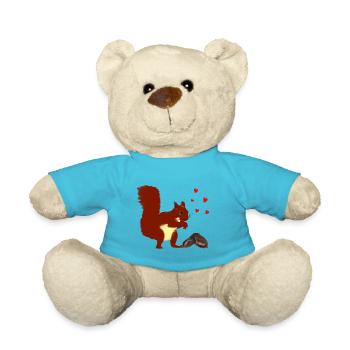 Eichhörnchen - Teddy - Atollblau - Vorne