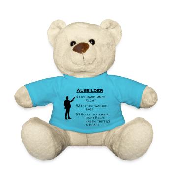 Ausbilder Geschenk - Teddy - Atollblau - Vorne