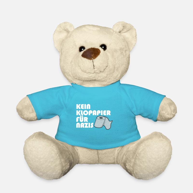 Kein Klopapier für Nazis - Teddy - Atollblau