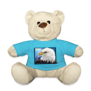 Bald eagle - Teddy Bear - atoll blue - Front