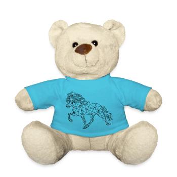 Isi in tölt black - Teddy Bear - atoll blue - Front