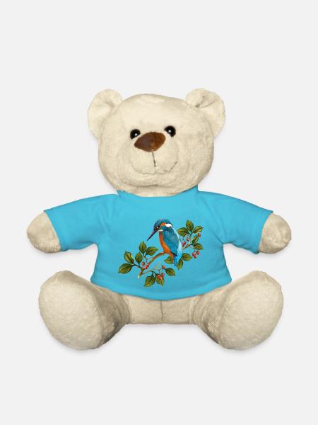 Bunter Vogel - Teddy - Atollblau