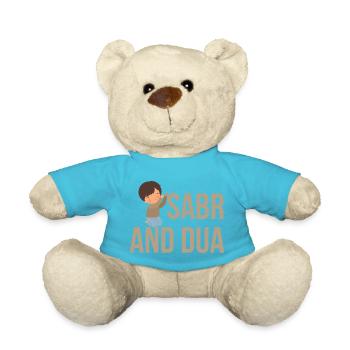 Sabr und Dua /Islam /Muslim Motiv - Teddy - Atollblau - Vorne