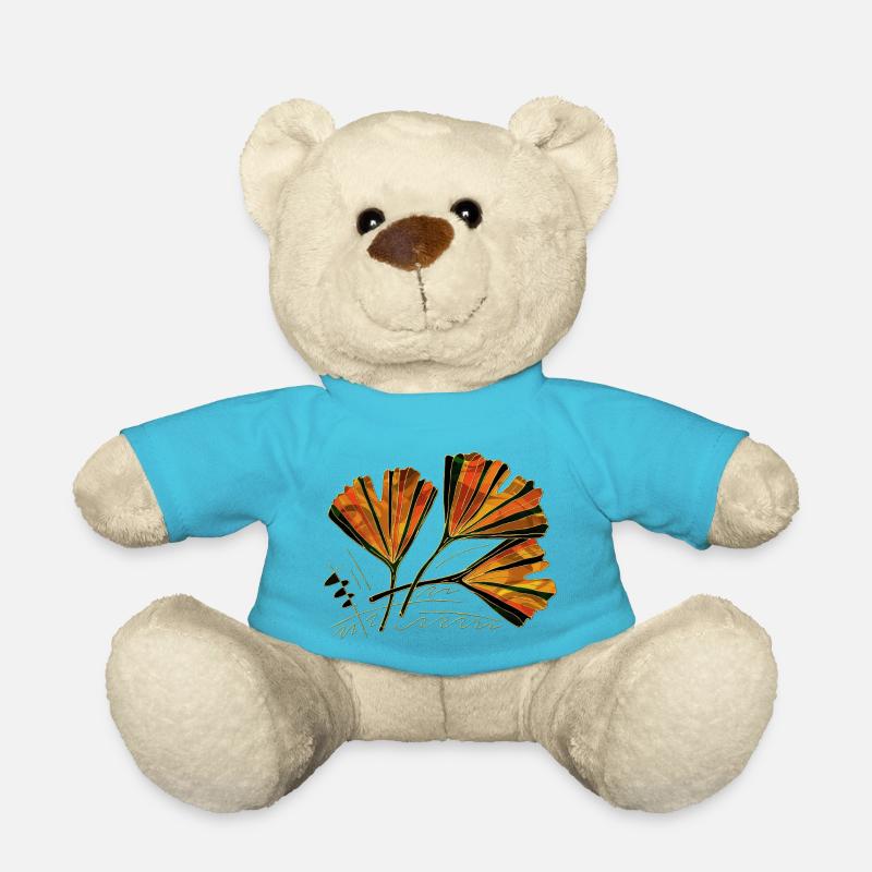 Blätter - Teddy - Atollblau