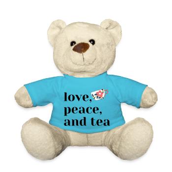 love peace and tea - Teddy - Atollblau - Vorne