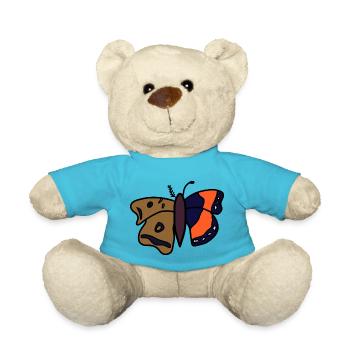butterfly - Teddy Bear - atoll blue - Front